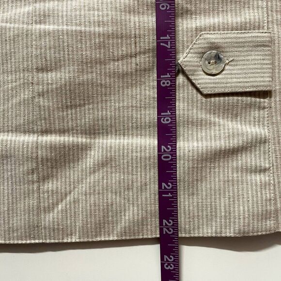 Vintage Talbots Petites Grandma Tan Floral Vest Size PL GUC - Picture 8 of 13